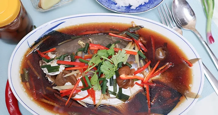 Simple Salted Plum Steamed Fish