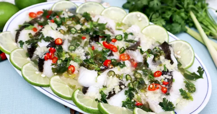 Appetising Steamed Fish Fillets with Lime