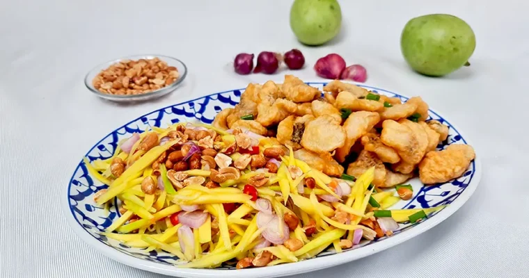 Mango Salad with Fried Fish